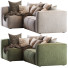 Sofa Article Brown Right Arm Corner Sectional - Paramatma
