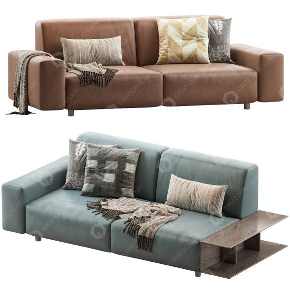 Sofas Papadatos Aston Leather 3D model