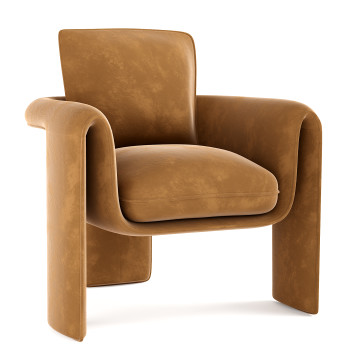 Fauteuil  Florio Velvet Modèle 3D