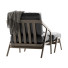 Armchair and Ottoman Dare Studio Katakana Black - Paramatma