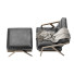 Armchair and Ottoman Dare Studio Katakana Black - Paramatma