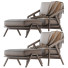Armchair and Ottoman Dare Studio Katakana Black - Paramatma