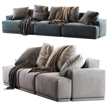 Sofa Muuto Connect 3-Seater Configurations 3D-Modell
