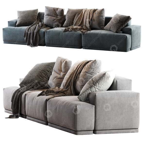 Диван Muuto Connect 3-Seater Configurations 3D модель