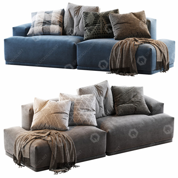 Диван Muuto Connect Soft 3D модель