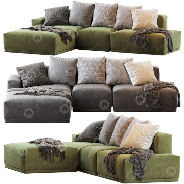 Sofa Muuto Connect Configuration 3 3D model