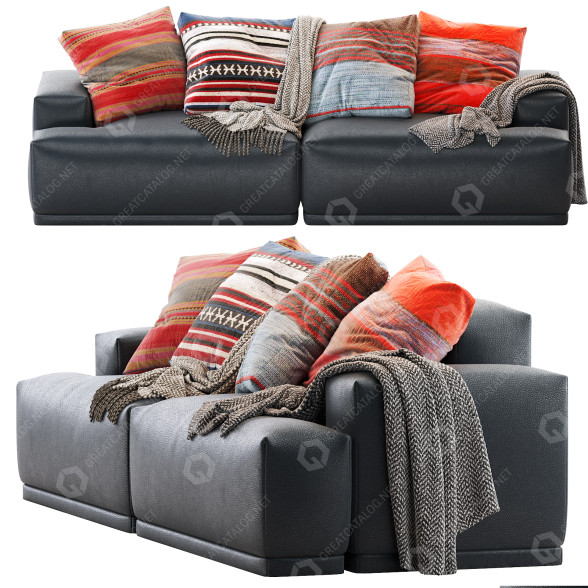Canapé Muuto Connect Configuration 1 modèle 3D