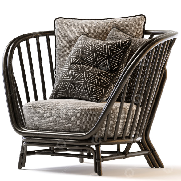 Крісло JANUS et Cie Kyoto 3D модель