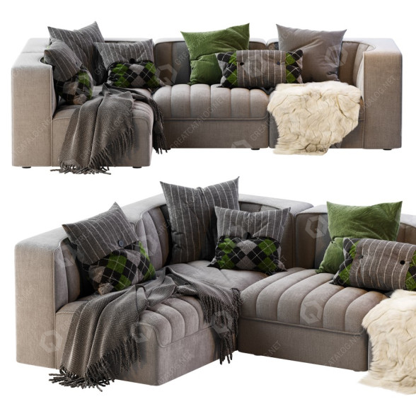 Sofa Arflex 9000 Beige 3D model