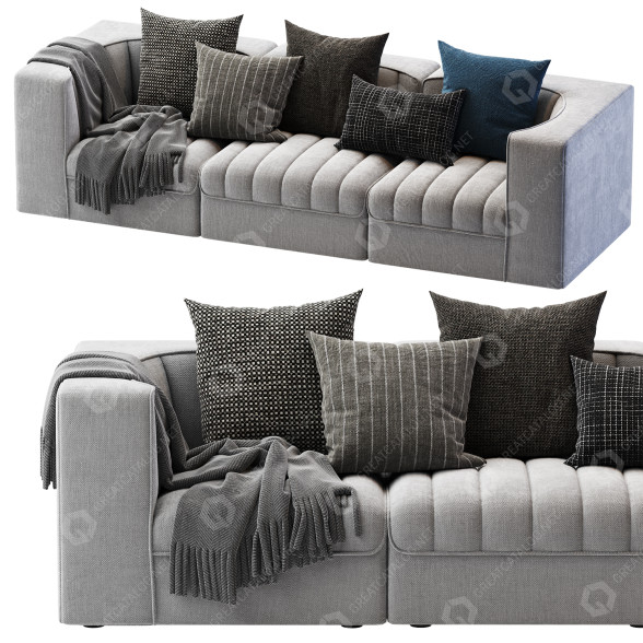 Sofa Arflex 9000 Gray model 3D