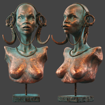 Rzeźba Mursi Woman