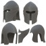 Kask Visored Barbuta - Paramatma