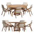 Stół i krzesła Dining Set - Abdulloh3D