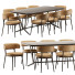 Mesa y sillas Maxalto Astrum and Caratos Set 3 - Abdulloh3D