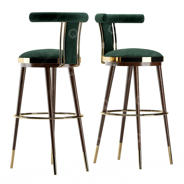 Taburete de bar Mezzo Collection Moris Modelo 3D