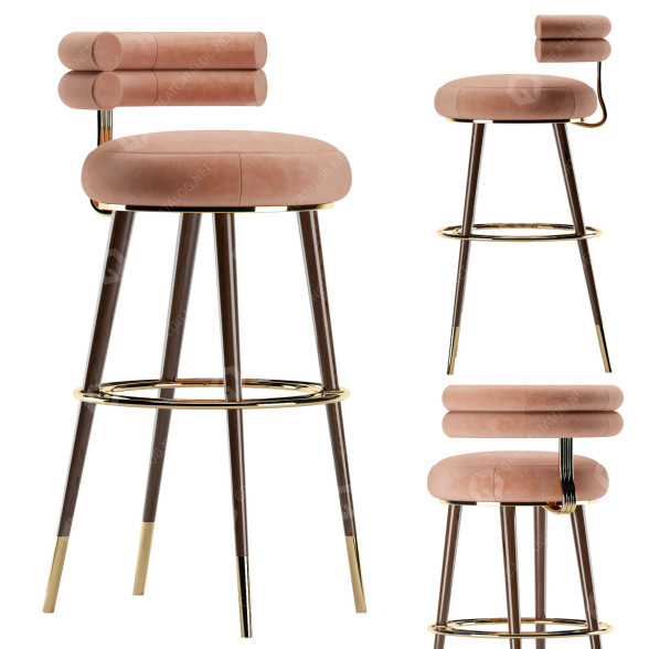 Barhocker Mezzo Collection Betsy 3D-Modell