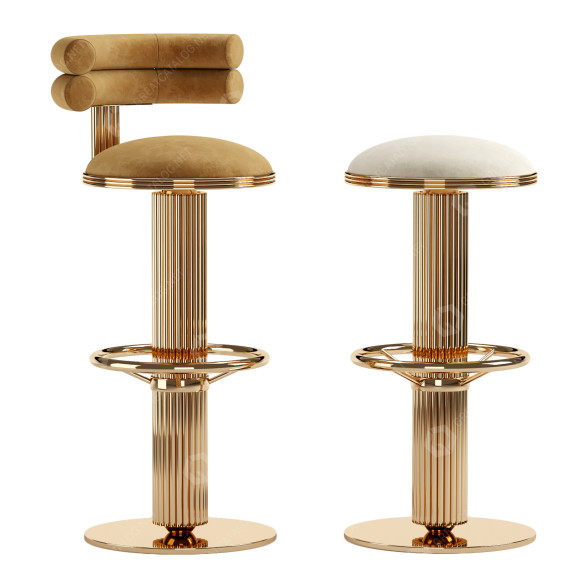 Hokery barowe Mezzo Collection Mulligan model 3D