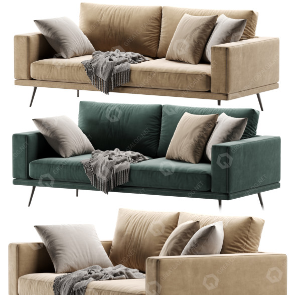 Sofa BoConcept Carlton model 3D