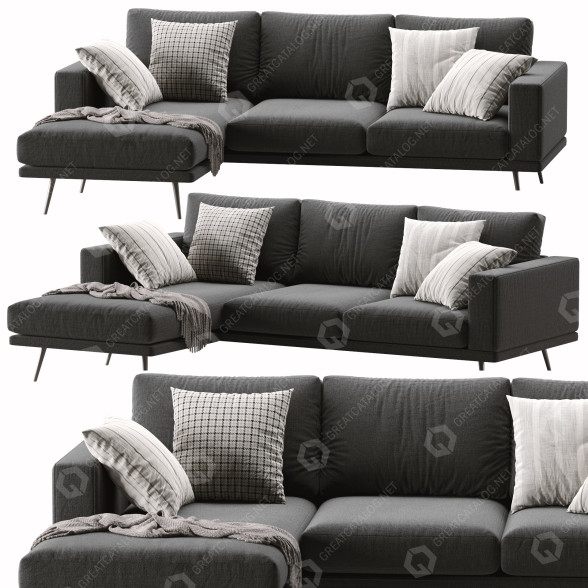 Sofa BoConcept Carlton model 3D