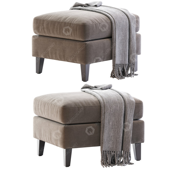 Ottoman Pottery Barn Beverly 3D model