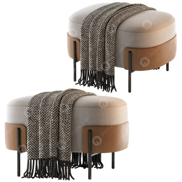 Pouf Bross Wam modèle 3D