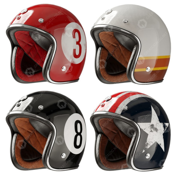 Helm Torc Helmets T50 Route 66 Lucky 3D-Modell