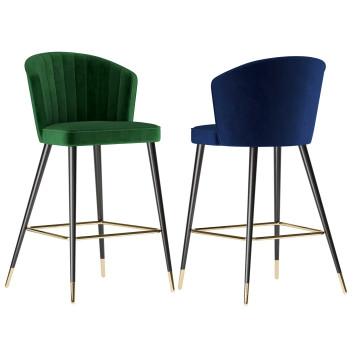 Bar Stool  Meridian Furniture Cassie 3D model