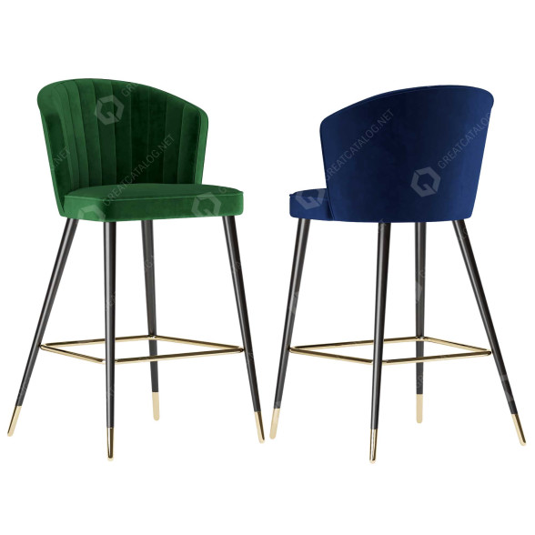 Барний стілець Meridian Furniture Cassie 3D модель