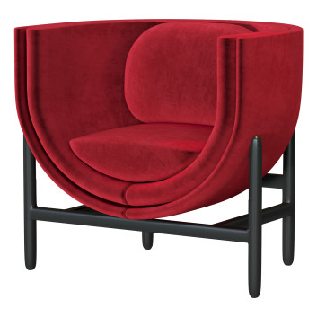 Fotel  Casala Capsule Lounge Model 3D