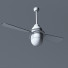 Ventilador de techo con lámpara 2-Blade Involution from Fanimation - antoconenco nicolai