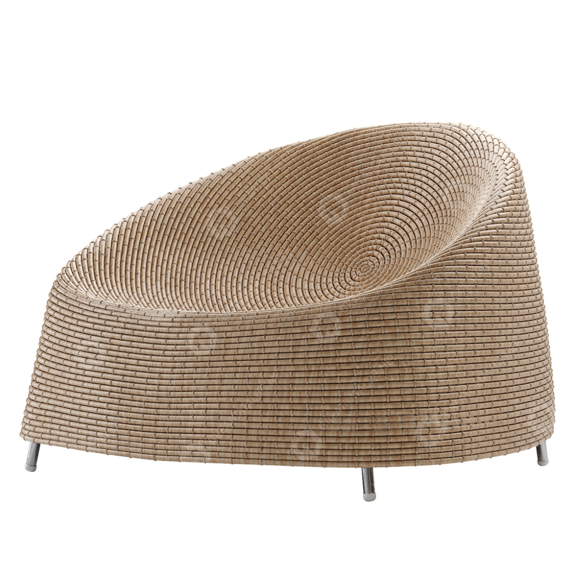 Armchair Paola Lenti Afra 3D model GreatCatalog 14262