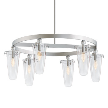 Люстра Lamps Plus Russe 32 1 Brushed Nickel