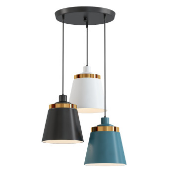 Pendant Lamp Lumeers Colored Golden Backing