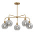 Żyrandol West Elm Sculptural Glass 5 Light - bobur extrude