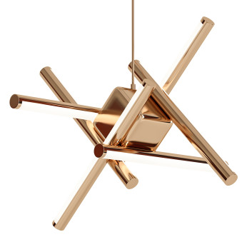Lampa wisząca Luxury Led Strips Gold Model 3D