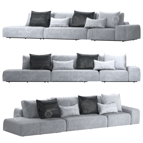 Диван Baxter Monsieur Gray 3D модель