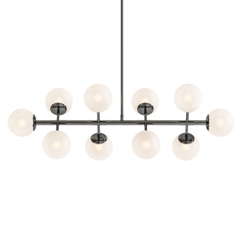 Підвісний світильник MADE Globe Black Nickel and Frosted Glass