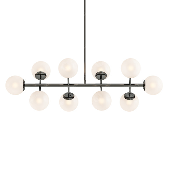 Підвісний світильник MADE Globe Black Nickel and Frosted Glass 3D модель
