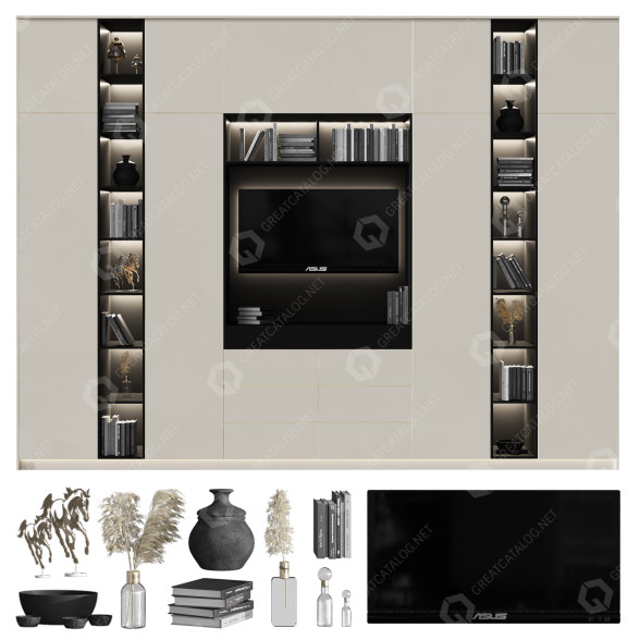 TV-Wandschrank Furniture Composition 2 3D-Modell