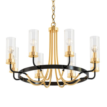 Chandelier Gotta Brass Glass 3D model