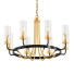 Chandelier Gotta Brass Glass - DIX studio