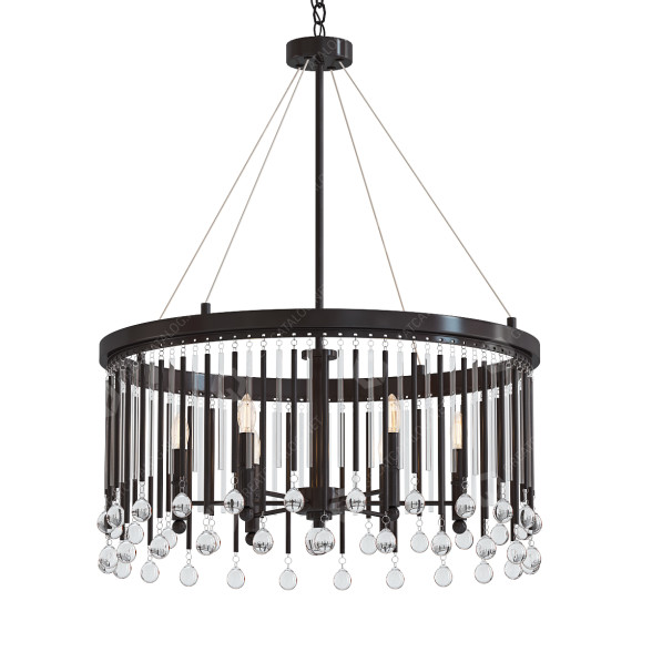 Chandelier Shades of Light Espresso Clear 3D model