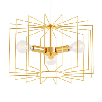 Chandelier Cage Wire Color Gold 3D model