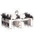 Arbeitsbereich und Blumentöpfe Home Office Work and Set 331 - unisjamavari