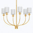 Chandelier Progress Lighting Bonita Satin Brass - Sabirjanov