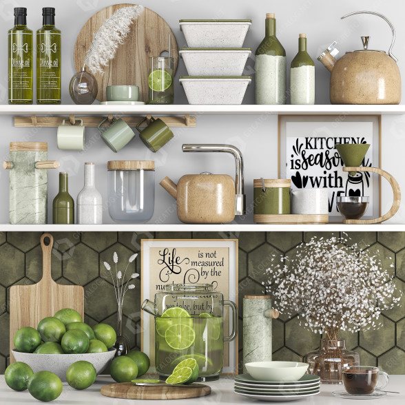 Decoración Kitchen Accessories 09 Modelo 3D