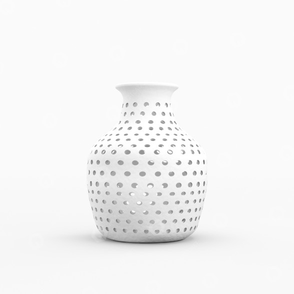 Vase White 3D-Modell
