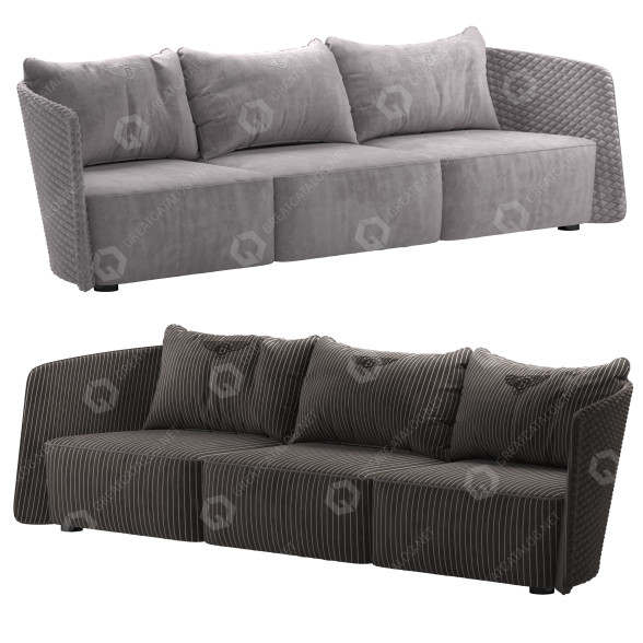 Диван Luxury Living Group Butterfly Bentley 3D модель