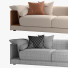 Sofá Luxury Living Group Stowe Bentley - Basit-3d