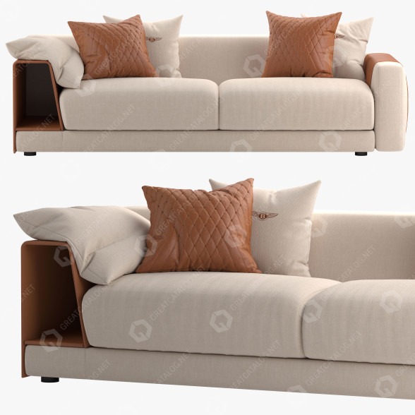 Sofá Luxury Living Group Stowe Bentley Modelo 3D